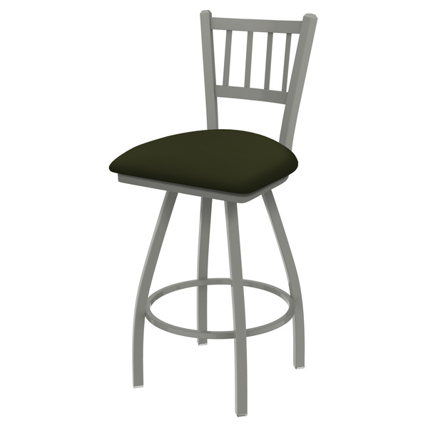 Holland Bar Stool Co 30" Swivel Bar Stool, Nickel Finish, Canter Pine Seat X810